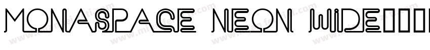 Monaspace Neon Wide字体转换